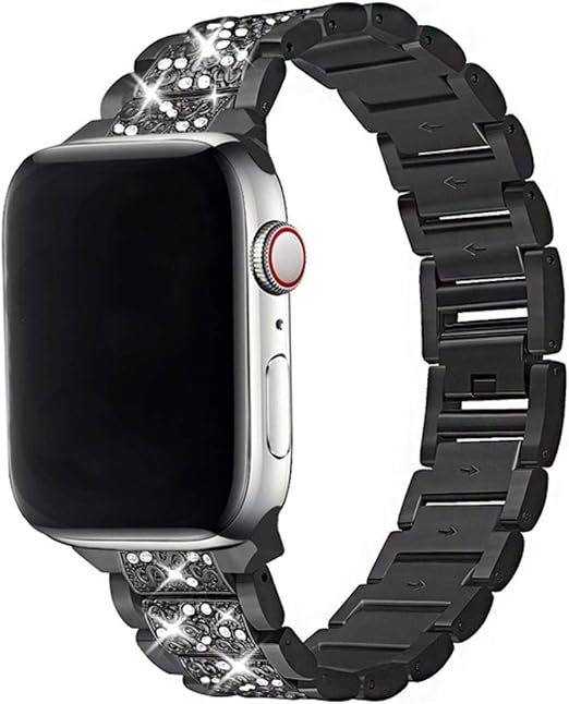 Edelstahlarmband für Apple Watch 6 SE 40mm 44mm 38mm 42mm Damen Diamantband für iWatch Serie 5 4 ...