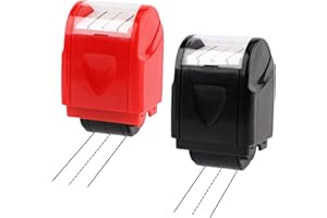 2pcs Dash Handwriting Lines Practice Stamp Roller, Self Inking Teacher Stamps for Students Office Kindergarten Classroom Must