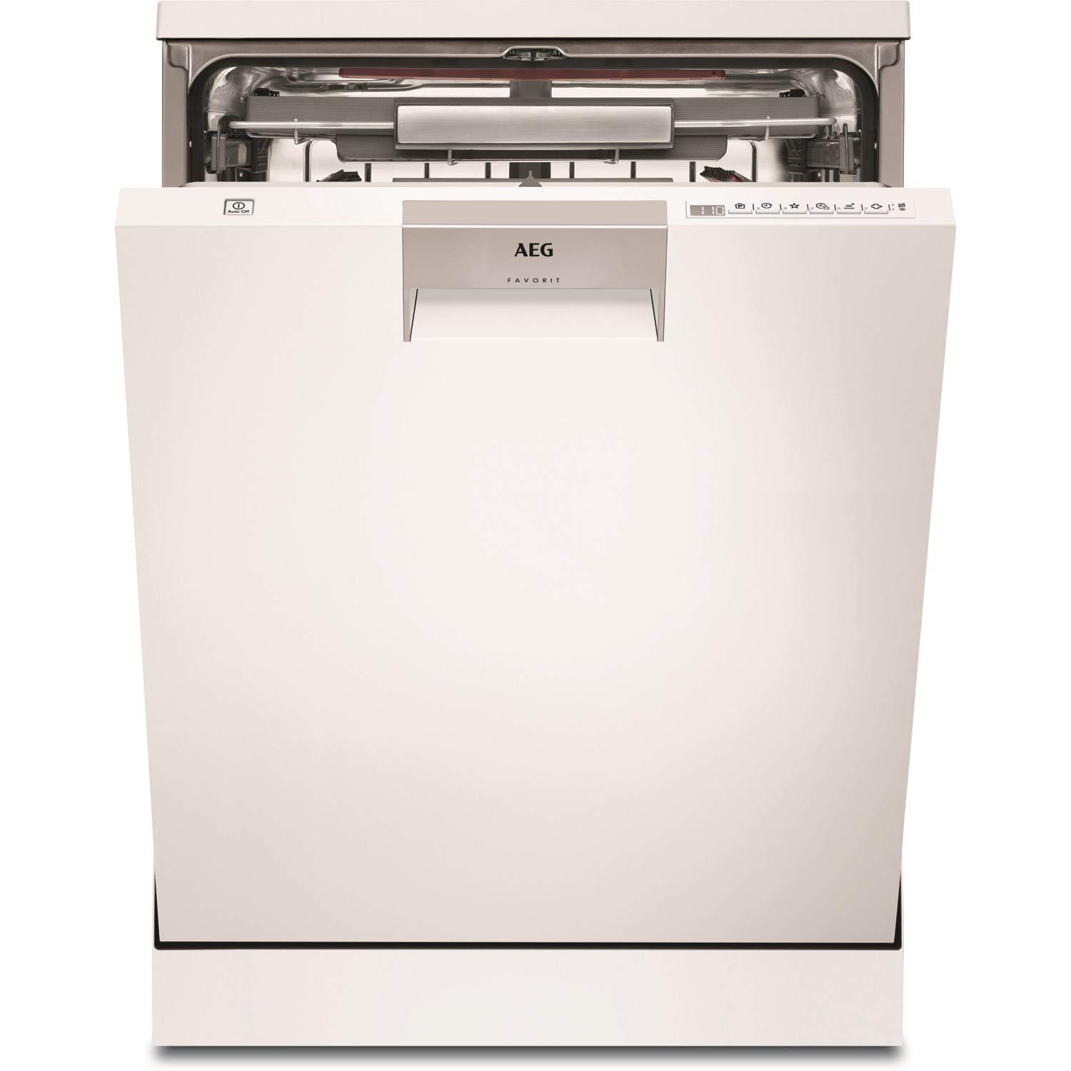 AEG FFE63806PW Freestanding Dishwasher with Comfort Lift draw and AirDry Technology, 13 Place Settings, 10 Programmes, White [Energy Class D]