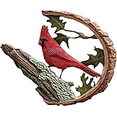 Cardinal Wood Carving - Handmade 'Cardinals Appear When Angels are Near', Unique Original Art Carving Work Statue Decor Small Animal Sculpture Art Wood Miniature