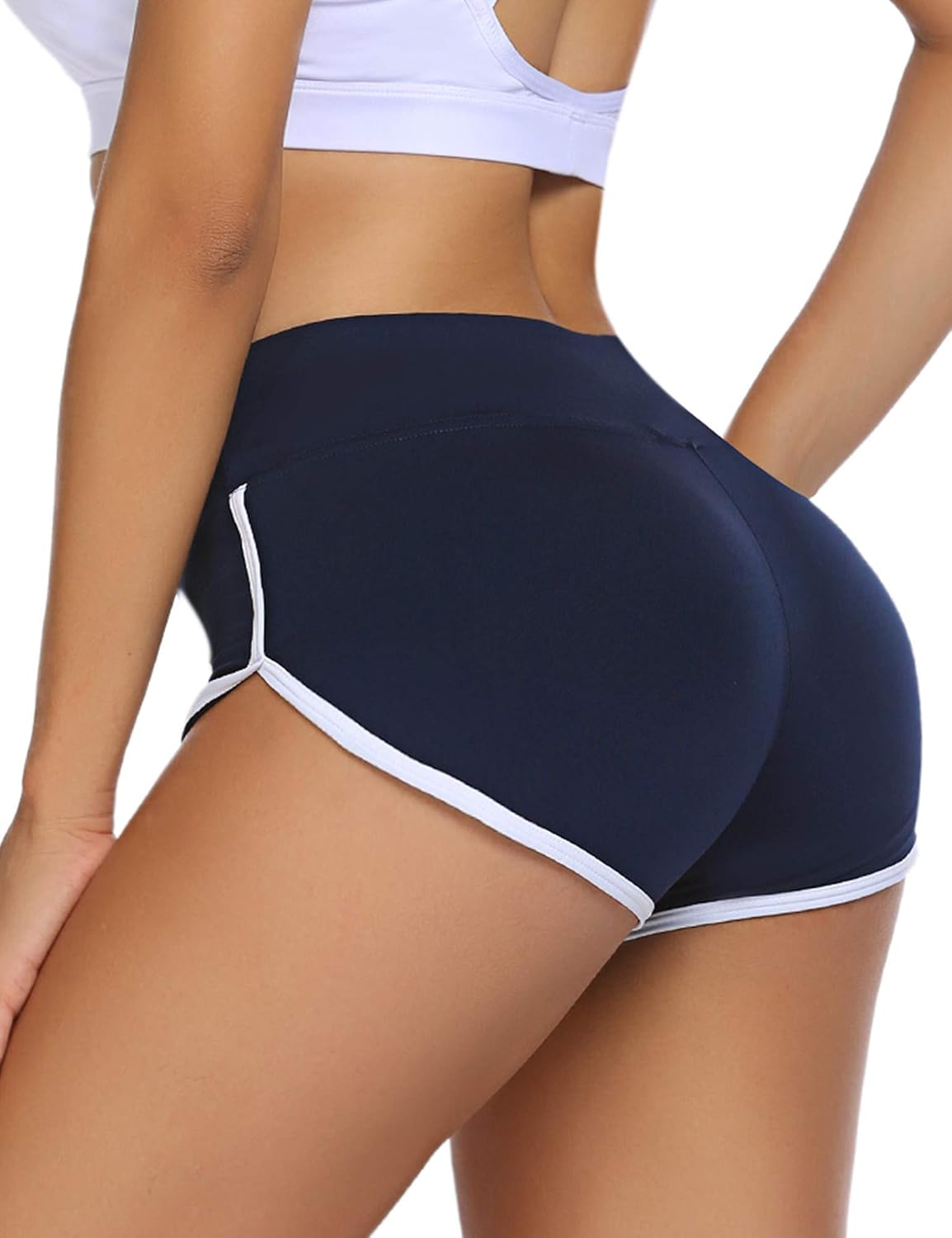 ADOME Women's Active Shorts Fitness Sports Yoga Booty Shorts for Running Gym Workout: Clothing