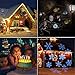 Projector Lights, Oxyled LED Party Projection Lamp, Waterproof Color Projector Light with 4 Slides for Outdoor/Indoor Party, Christmas/Halloween Night, Holiday Decorations