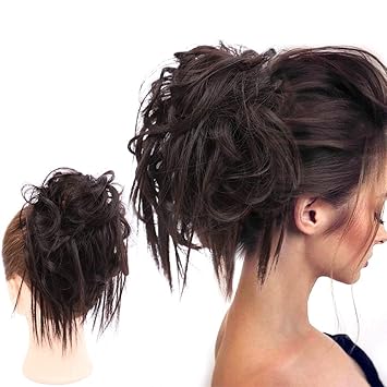 Amazon Com Tousled Updo Messy Bun Hair Piece Hair Extension
