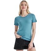 Merino Protect 100% Merino Wool T Shirts Women Crew Neck Tops Short Sleeve Odor Resistance Base Layer Travel Hiking Tee Shirt