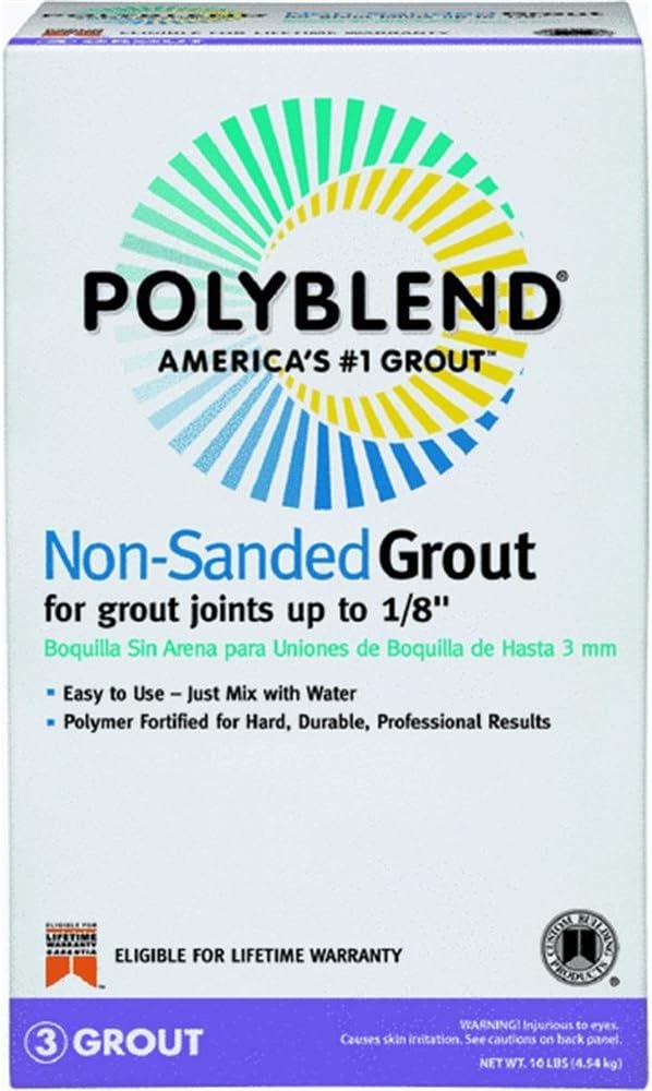 Custom Building Products PBG10510 Polyblend Non-Sanded Tile Grout