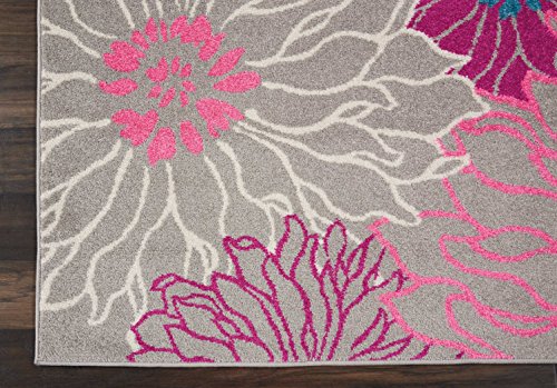 Nourison-Passion-Area-Rug-53-x73-Grey Nourison Passion Area Rug, 5'3" x7'3, Grey