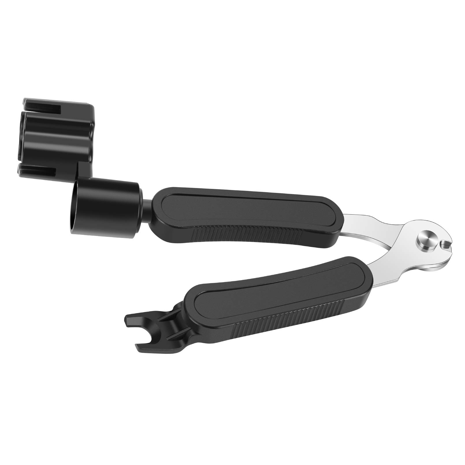 Guitar String Winder Cutter and Bridge Pin Puller, Guitar Repair Tool Functional 3 in 1 (black)