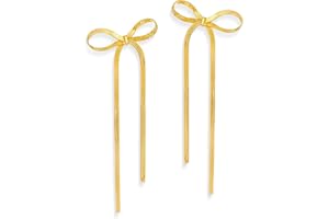 Sonateomber long gold chain tassel earrings - 14k gold plated brass anchor snake chain – with rhinestone zircon cat eyes gems - butterfly disc leaf dangle drop earrings for Women