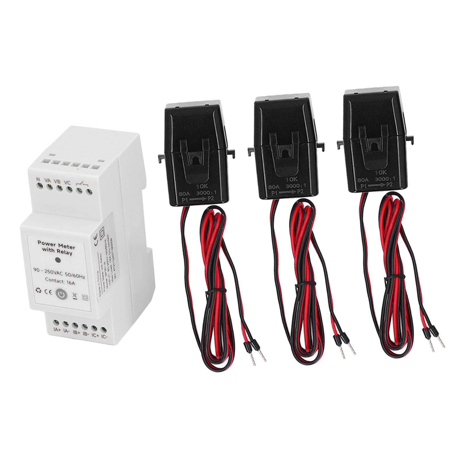 3 Phase Clamp Meter Real Time Energy Monitor, CT