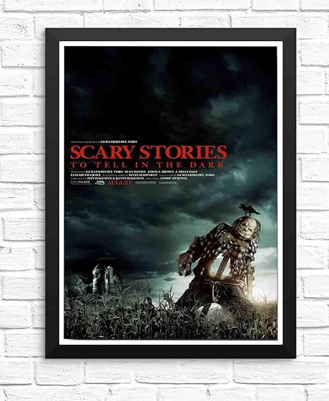 Amazon Co Jp ぶら下げ絵画 映画暗い怖いカラスの雲で伝える怖い話ポスター サイズ 33x28cm 額縁を送る ホーム キッチン