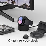 elago GWT2 Charger Stand for Samsung Galaxy Watch 8 7 6 5 Pro Nightstand Black view 6