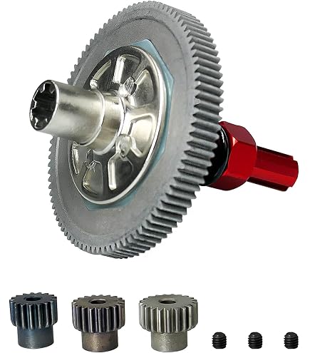 Kit Slipper ARRMA 50T 0,8 Mod – Moyeu Alu Anodisé Rouge, Composite Durable, Prêt à Monter Pour RC