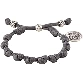 Needzo St. Michael Guardian Angel Paracord Rosary Bracelet, 7 1/2 Inch
