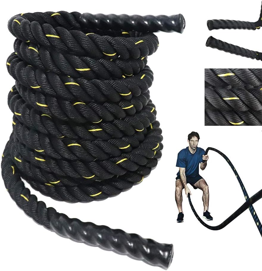 Grande Juguete Battle Rope - 1.5"/2" Width 30/40/50ft Length Fitness Rope Workout Training Undulation Rope Exercise