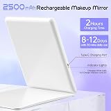 FUNTOUCH Lighted Makeup Mirror 10X Magnifying, 3 Colors, Travel Friendly view 2