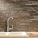 Aspect Peel and Stick Stone Overlay Kitchen Backsplash - Tarnished Quartz (5.9