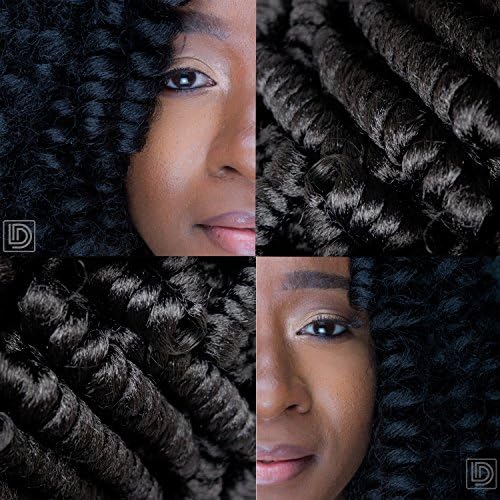 Curly Hair Questions - Crochet Hair Extensions - Crochet Braids and Hairstyles for Women. Mix and Match Black and Ombre Colors. Curls Blend with Natural Hair. 20 Corkscrew Spirals Per Bag (1b)