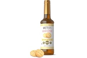 Matteo's Barista Style Sugar-Free Coffee Syrup, Sugar Cookie Flavor, Zero Calories and Sugar, Keto Friendly, Ideal for Lattes