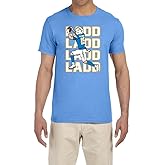 Blue Los Angeles Ladd McConkey Text Pic T-Shirt