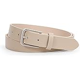 WHIPPY Women Casual Leather Belt for Jeans Pants, Fashion Ladies Waist Dress Belt