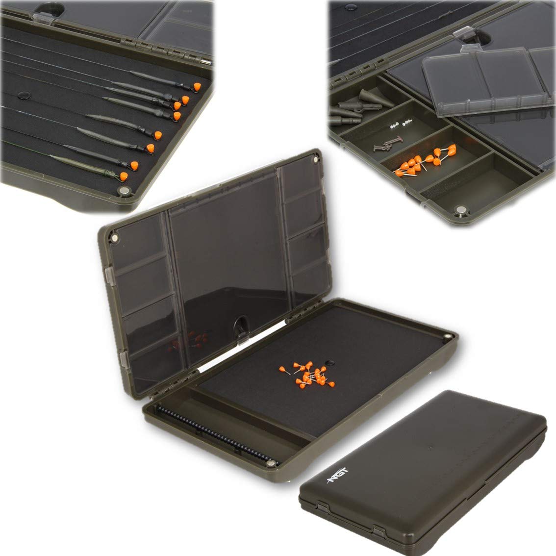 Lidsters Fishing Supplies NGT XPR PLUS Box - Terminal Tackle and Rig Board Magnetic Tackle Box