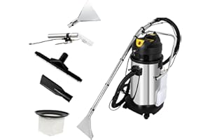 sjcdicnj Commercial Carpet Cleaning Machine, 1000W 110V 40L/11Gal Professional Commercial 3 in 1 Carpet Spraying Floor Brush Cleaner Extractor Vacuum Washing Machine Portable （2 packages）