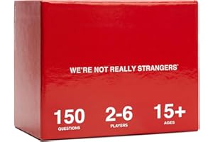 WE'RE NOT REALLY STRANGERS Card Game - 150 Conversation Cards for Couples, Friends, and Strangers - Icebreakers for Game and Date Nights, & Parties - Games for Adults and Teens, Ages 15+, 2-6 Players