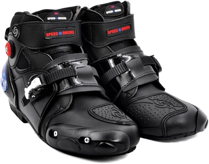 BJ Global professional motorcycle boots motorbike racing boots waterproof biker protect ankle