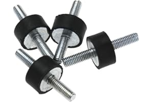 SING F LTD 4 X M6 Anti Vibration Rubber Bobbin Mounts 20X10Mm Male Boat Car Damper