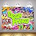 Mehofoto The Fresh Prince Backdrop Hip Pop Graffiti Background 7x5ft Vinyl Fresh Prince Hip Pop Neon Glow Party Banner Backdrops