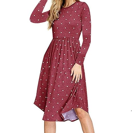 AUDBURN Sommer Herbst Kleid Casualkleid Rock