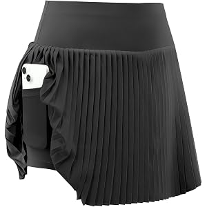 MaaGcc Pleated Tennis Skirt for Women Athletic Skirt with Shorts Underneath | Gym, run, golf in high waisted skirts for women