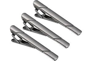uxcell Skinny Tie Clips for Men, Copper Suit Tie Clips Men Tie for Father, Husband, Lover, Business, Wedding