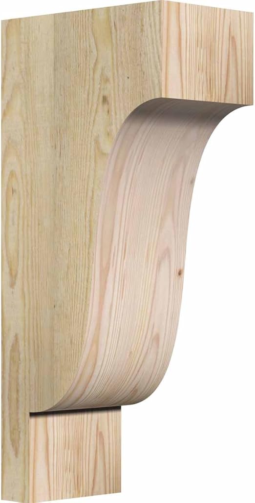 Ekena Millwork Cor06x10x22new00rdf Newport Rough Sawn Corbel 10 D