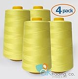 AK-Trading 4-Pack YELLOW Serger Cone Thread