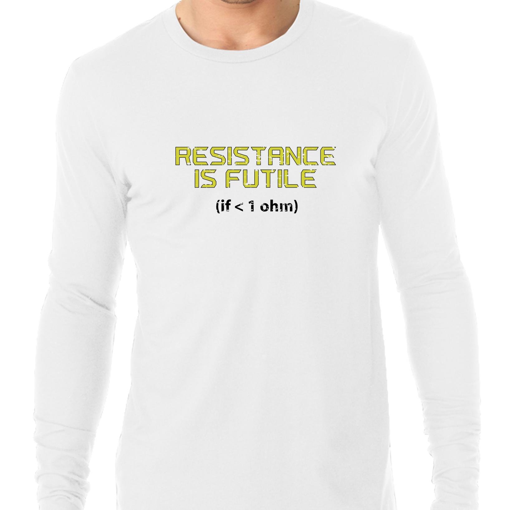 Hollywood Thread Resistance Is Futile Funny Engineer Math Nerd T Shirt