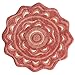 Jessica Simpson Medallion  Bath Rug, Spice Coral/Burnt Coral/White