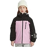 MONTFLIX Kids Ski Jacket Waterproof Warm Winter Snow Coat With Hooded Outdoor Snowboarding Skiing Jackets for Girls Boys