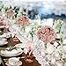 Artificial Flowers Rose Bouquet - 2 Pack Fake Flowers Silk Plastic Artificial White Roses 18 Heads Bridal Wedding Bouquet for Home Garden Party Wedding Decoration