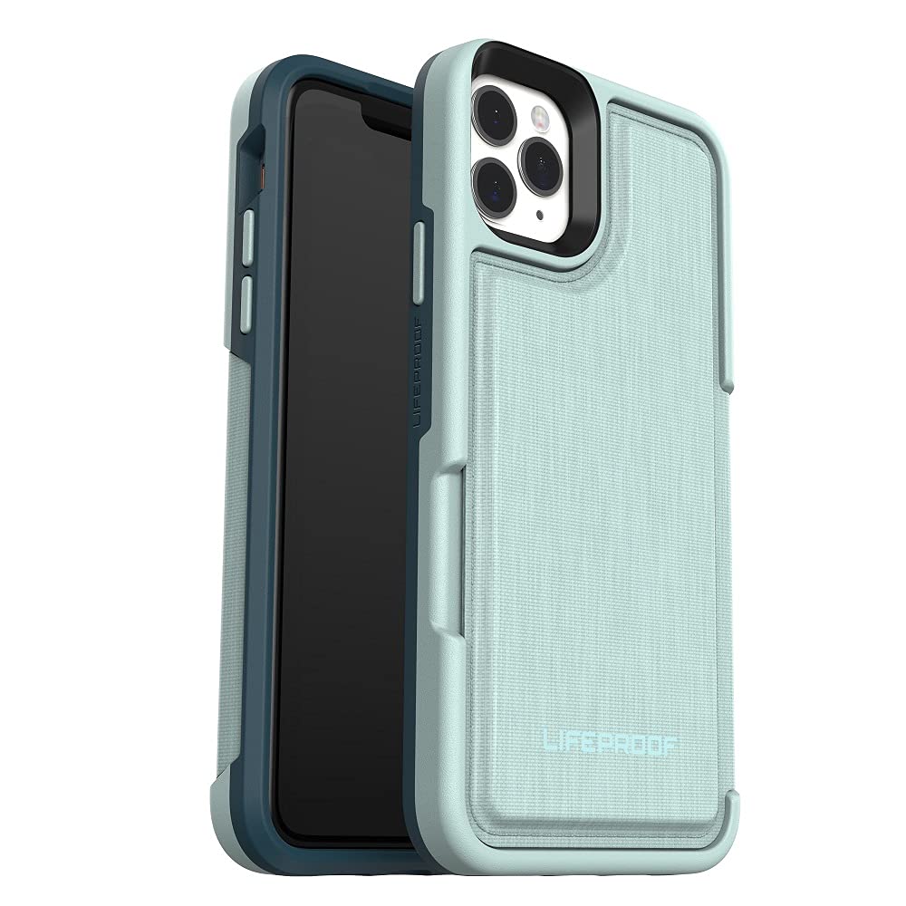 LifeProof Flip Wallet Case, Premium, Drop Protective Wallet Case for iPhone 11 Pro Max - Water Lily (77-63513)