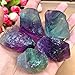 Natural Fluorite Quartz Crystal Stone Bulk Raw Tumbled Stone Rainbow Gemstone for Cabbing Cutting Lapidary Tumbling Polishing Wicca Reiki Crystal Healing