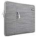 MOSISO Denim Sleeve Bag with Front Pocket Compatible 11-11.6 Inch Laptop, Pure Gray