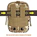 G4Free Tactical Molle Pouch Compact EDC Utility Gadget Waist Bag Pack with Cell Phone Holster(CP Camouflage)