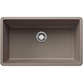 BLANCO 442531 Precis 30" Single Bowl-Truffle Sink | Granite composite, Undermount Installation, Easy-to-Clean