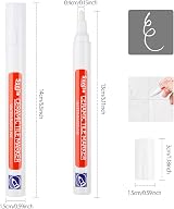 DONQL 6-Pack Tile Pens White Grout Pen with Replacement Tips 14 cm view 2