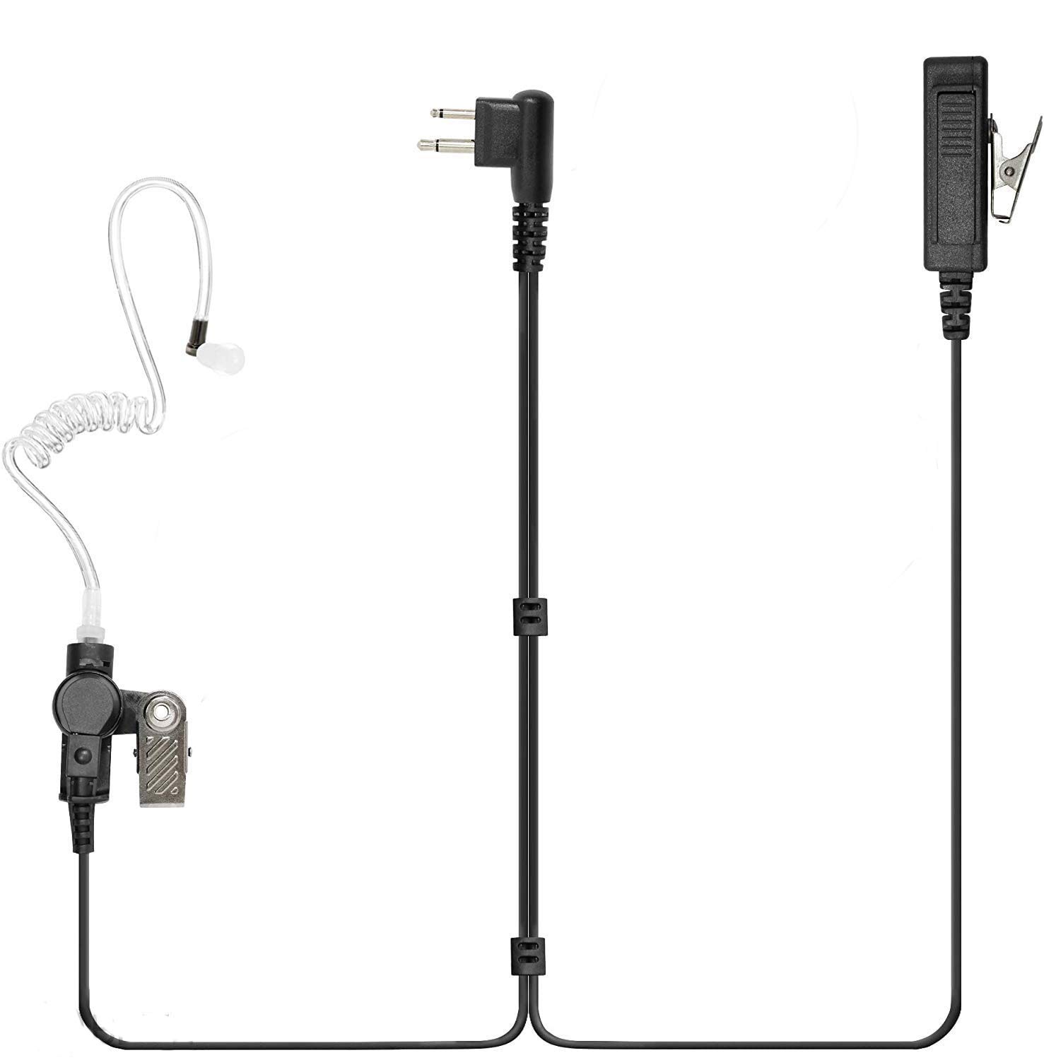 Guanshan Surveillance Earpiece with speaker Mic/PTT for DP1400 XT420 XT460 XT660D XT665D CP040 CP140 CP160 CP180 P140 P145 P160 P165 P180 P185 GP300 DTR2430 DTR2450 Portable Handheld Radio