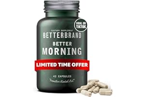 Betterbrand BetterMorning All-Natural Ingredients with DHM - Supports Liver Aid - Gluten-Free & Vegetarian (42 Capsules)