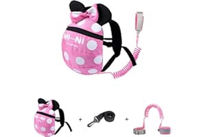 CZSYZCZS Toddlers Leash + Anti Lost Wrist Link Child Kids Safety Harness Kids Walking Wristband Assistant Strap Belt (pink)