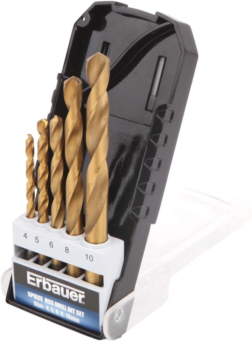 Erbauer HSS Drill Bit Set 5 Pieces Amazon.co.uk DIY & Tools