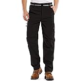 Jessie Kidden Mens Waterproof Hiking Pants, Outdoor Snow Ski Fishing Fleece Lined Insulated Soft Shell Winter Pants